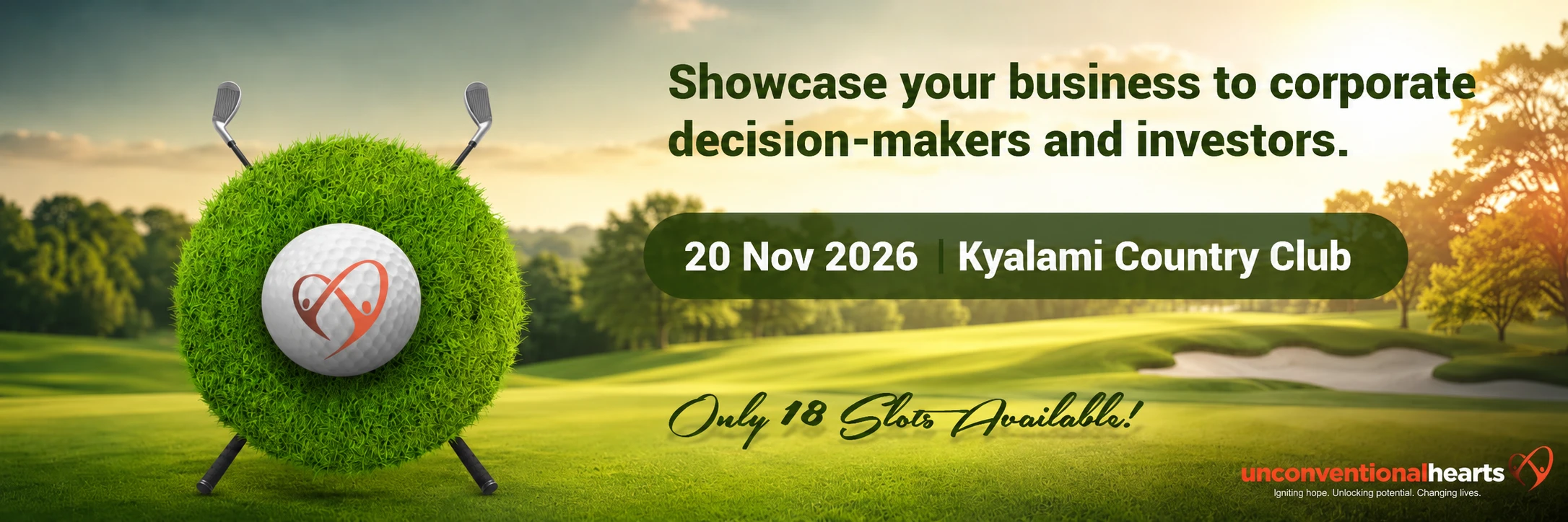 Unconventional Hearts Golf Day 2026 — SMME Hole Exhibition